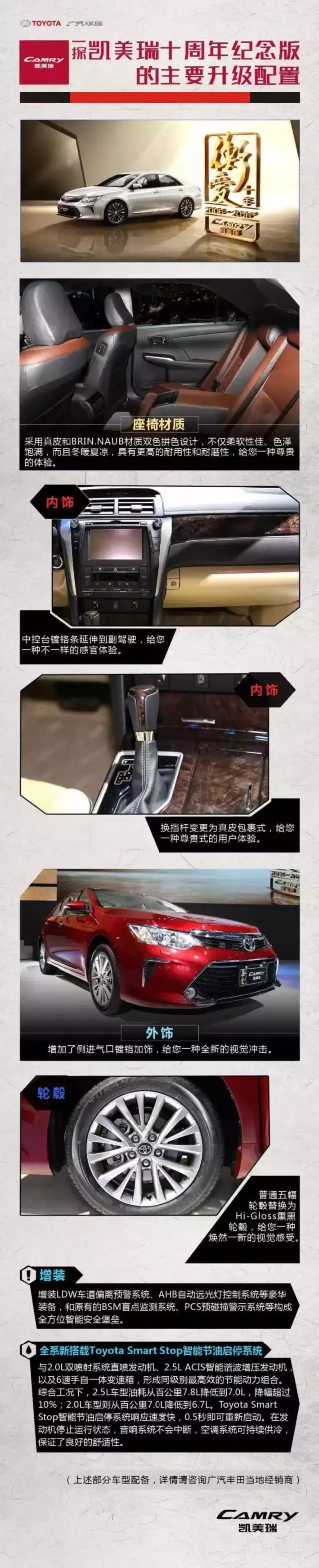 全新凱美瑞十周年紀念版榮耀上市,現(xiàn)接受預(yù)定！